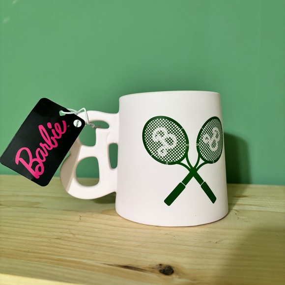 NWT Barbie Sports Tennis Light Pink Mug 21oz - Picture 2 of 6